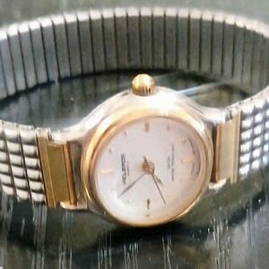 Classic Two-Tone Women's Dress Watch - White Dial